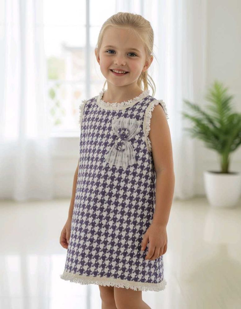 Houndstooth Girl's Dress