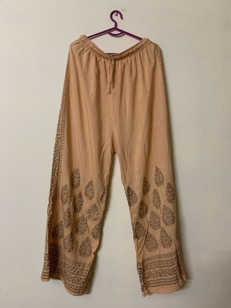 Golden Ethnic Palazzo
