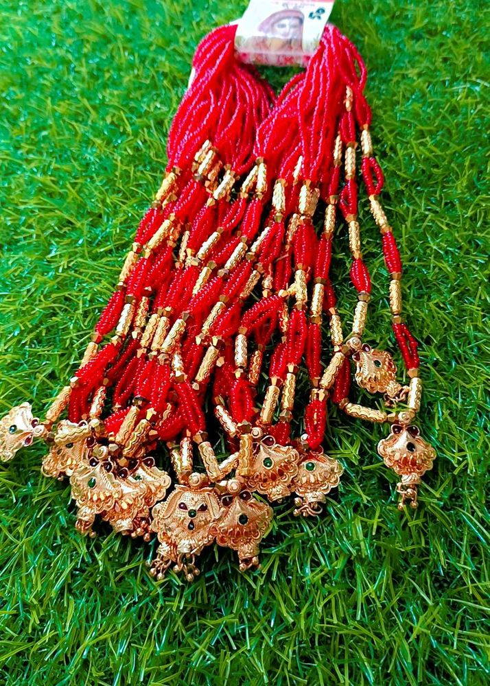 Red &amp; Gold Necklace