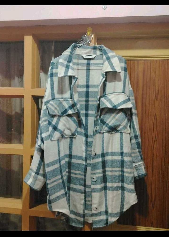 Checked Overshirt Jacket