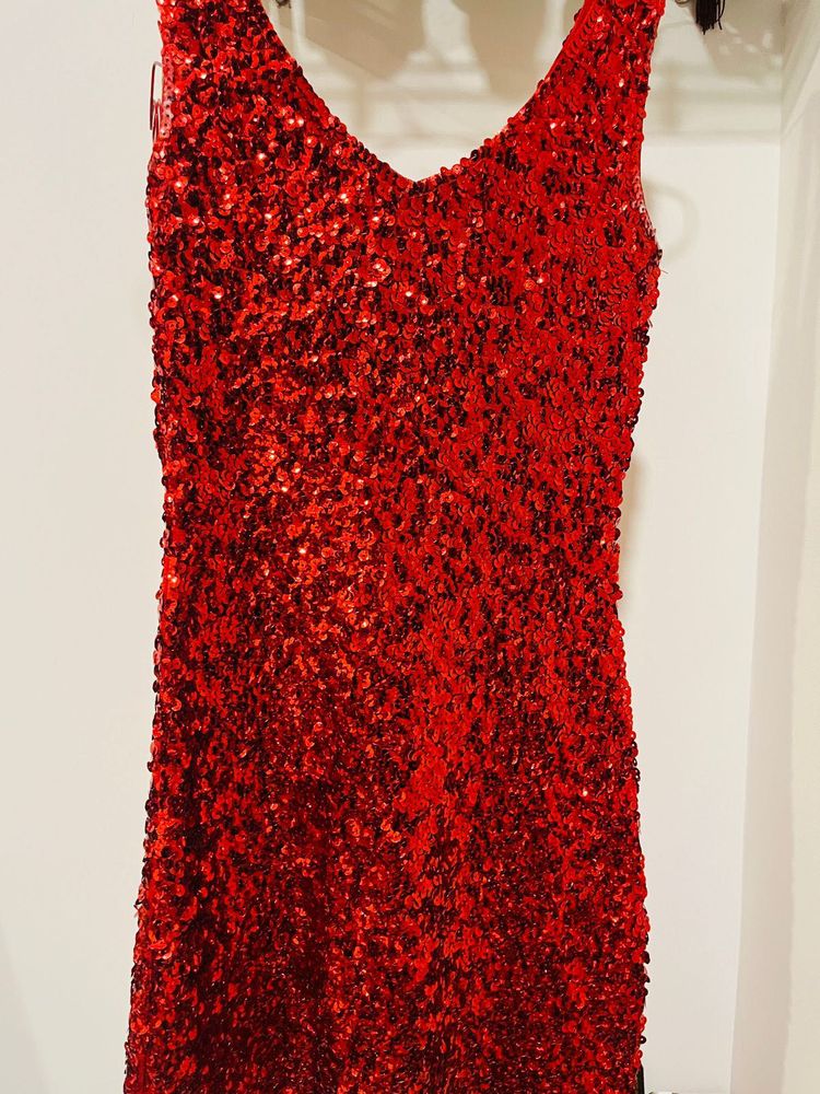 Shimmer Red Dress