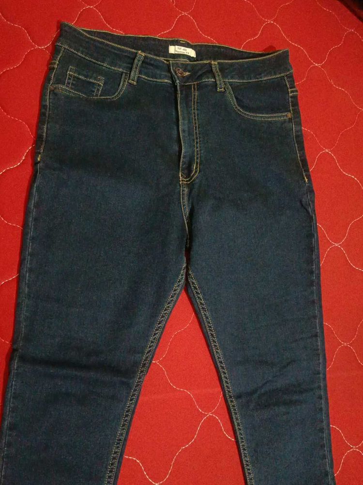 Dark Blue Denim Jeans