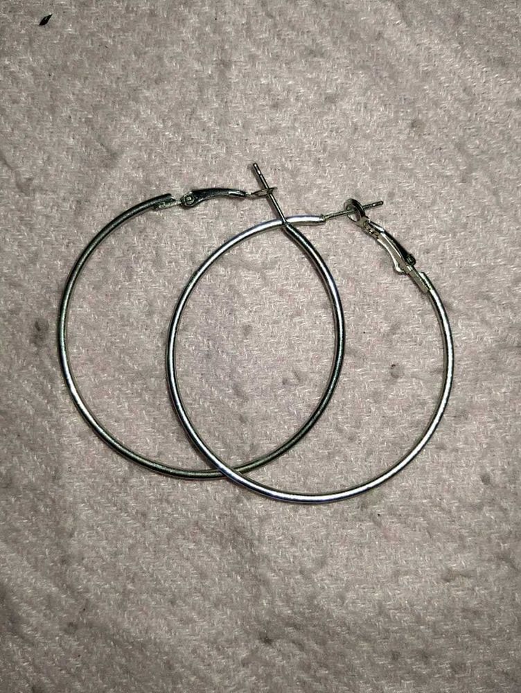 Silver Hoop Earrings