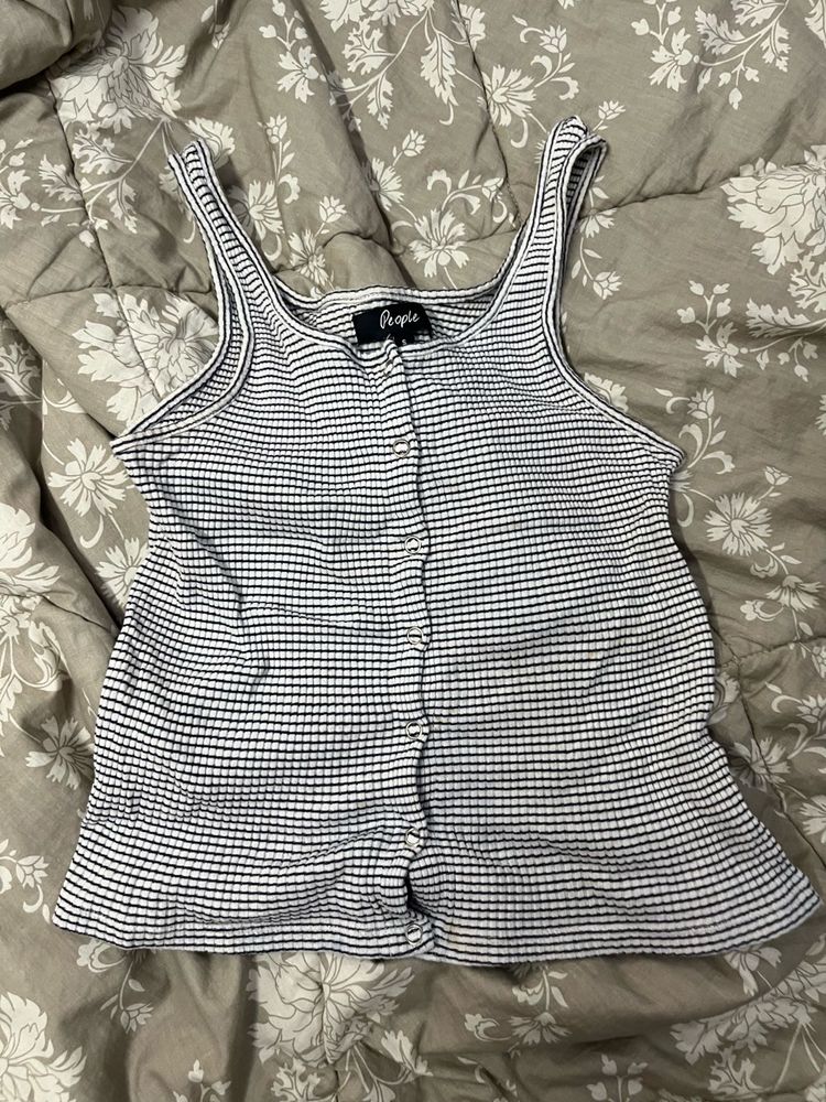 Black And White Tank Top