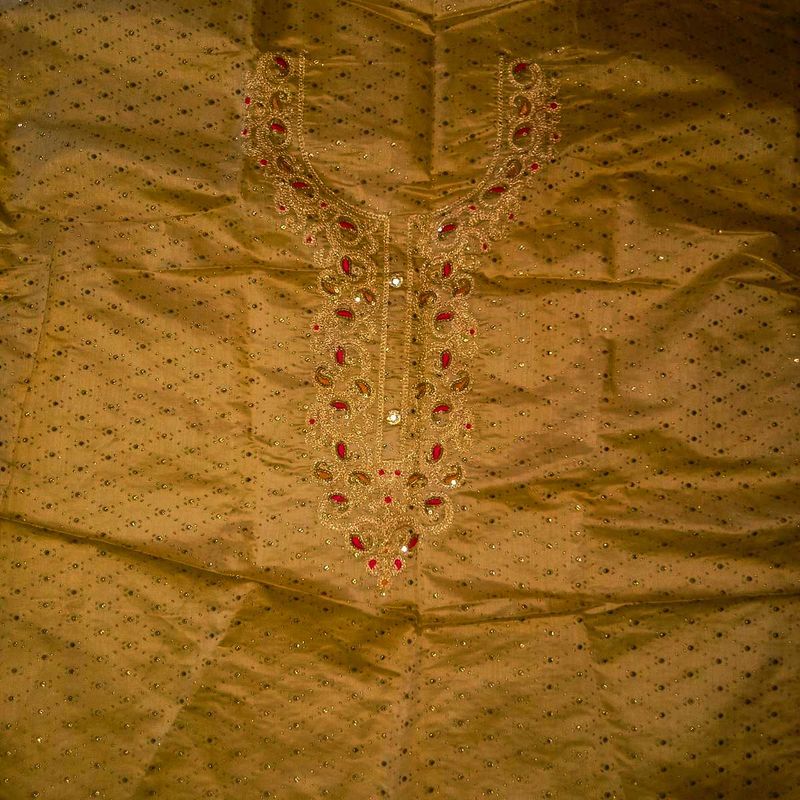 Beige And Pink Unstitched Suit