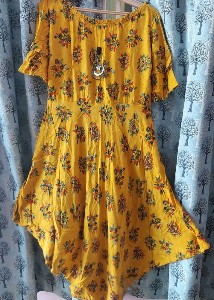 Floral Yellow Dress