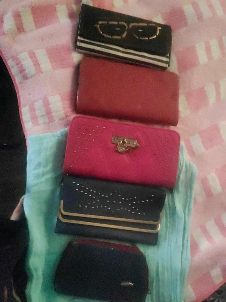 Pack Of Five( 5)Fashion Wallets