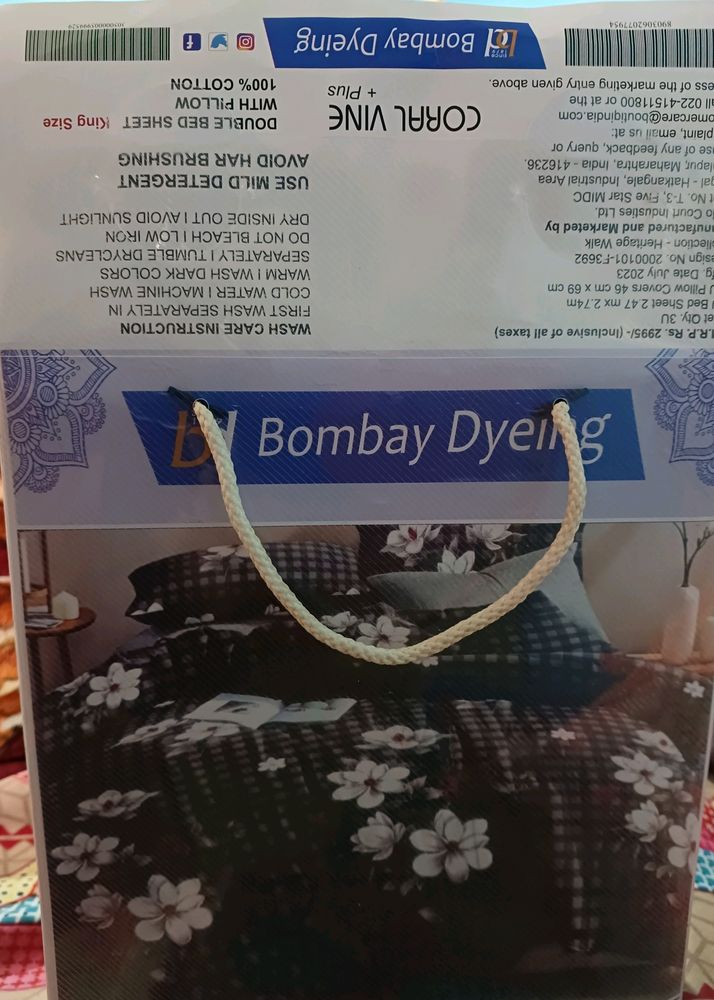 New King Size Bedsheet BOMBAY DYEING