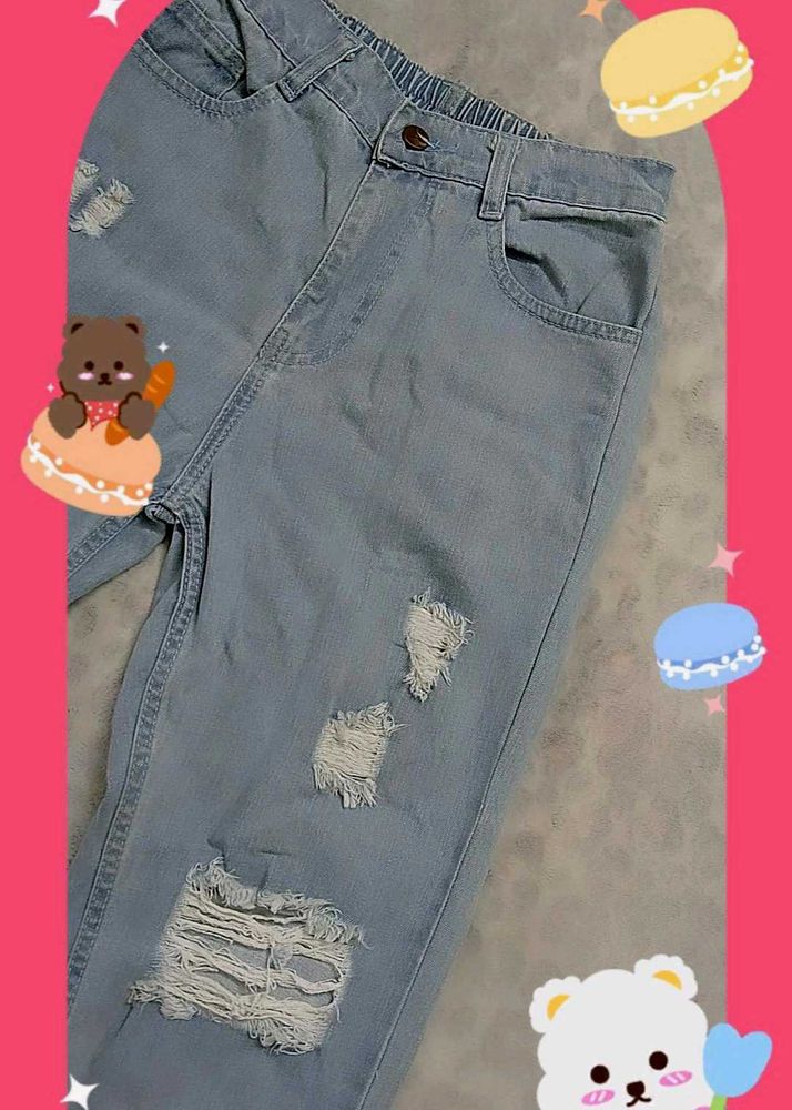 Ripped Blue Baggy Jeans 🌠