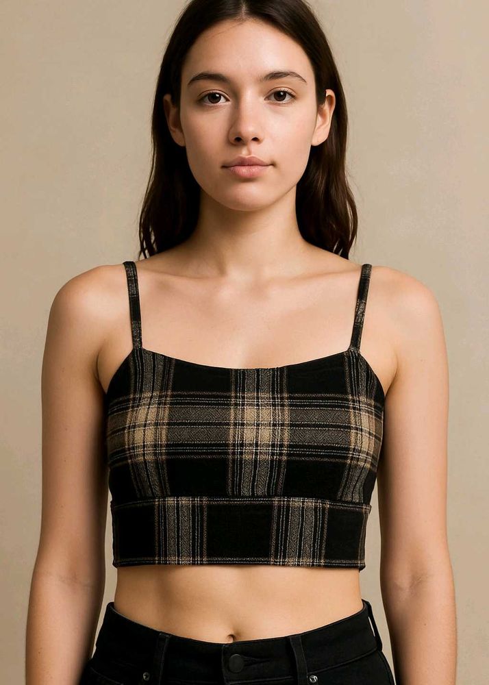 Plaid Crop Top