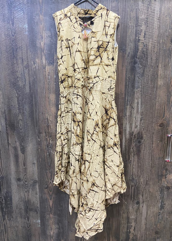 Boho Print Sleeveless Dress