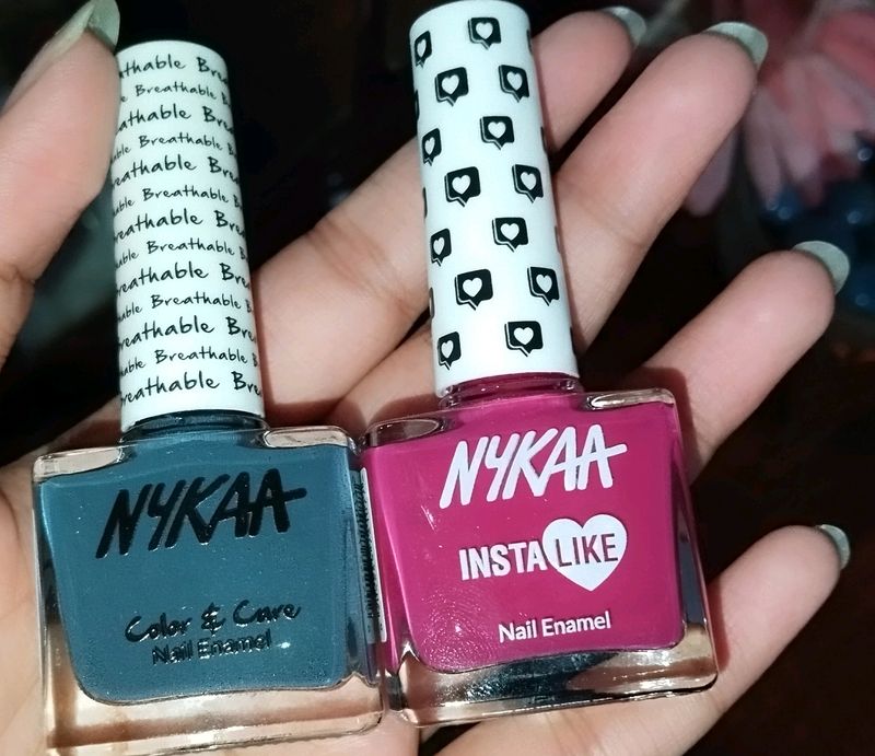 Combo Of 2 Nykaa Nail Polish
