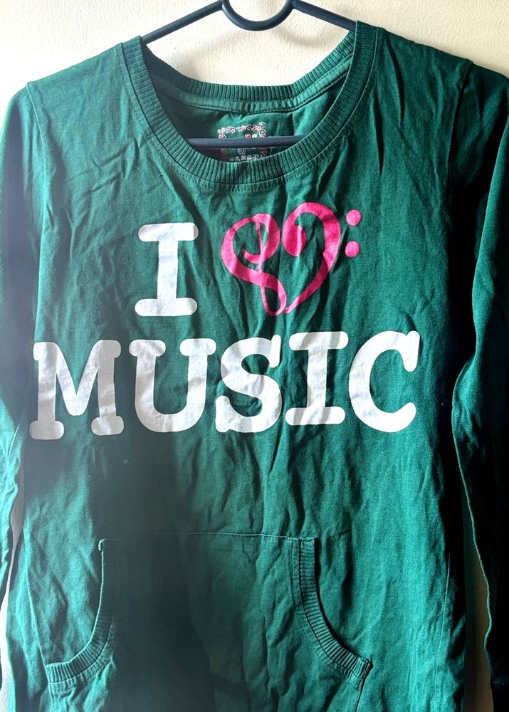 Cute I Love Music Top