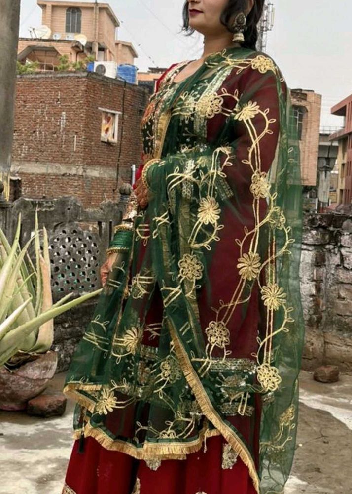 Sharara And Kurti Good Condition Fabric Georgette