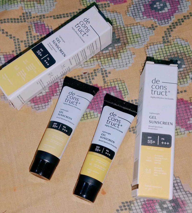 Deconstruct Light Weight Gel Sunscreen Combo 😍🥰
