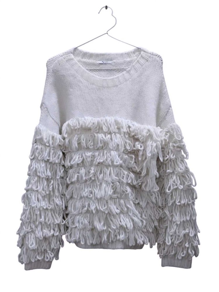 Fringe Detail Knit Sweater