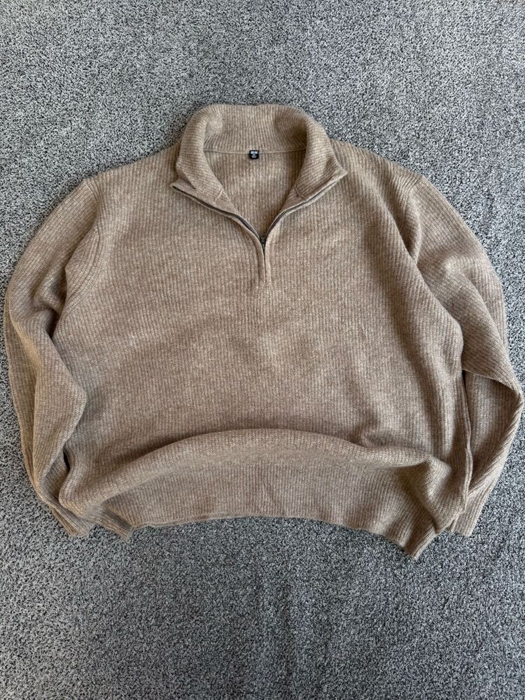 Uniqlo Quarter Zip Knit Sweater