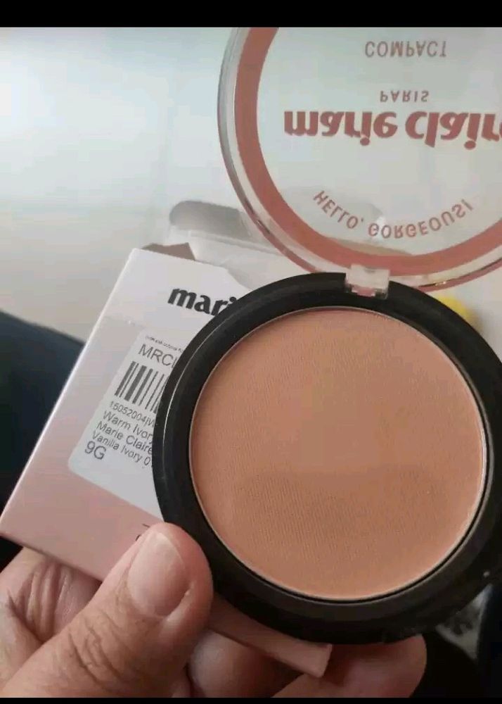 Marie Claire Compact Powder With Spf Caramel 04