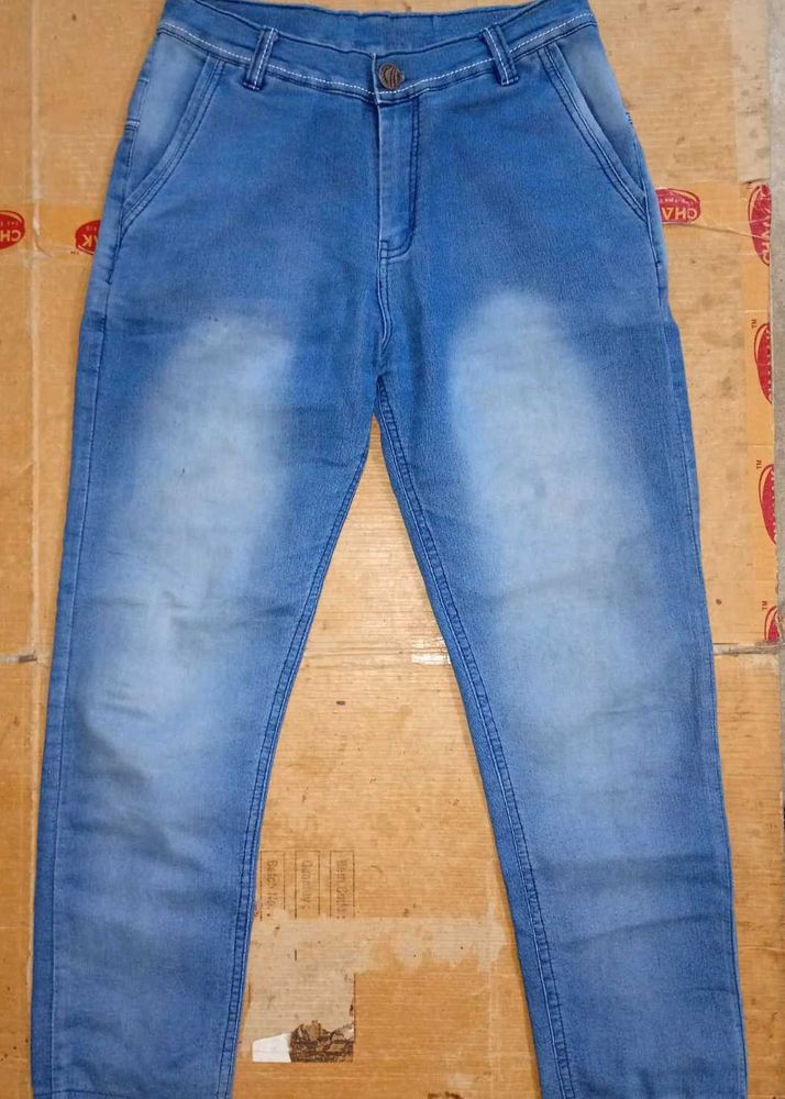 blue cotton jeans pant