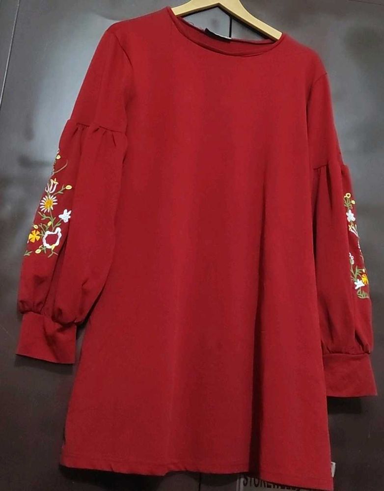 Maroon Top For Girl Or Woman 40 Bust