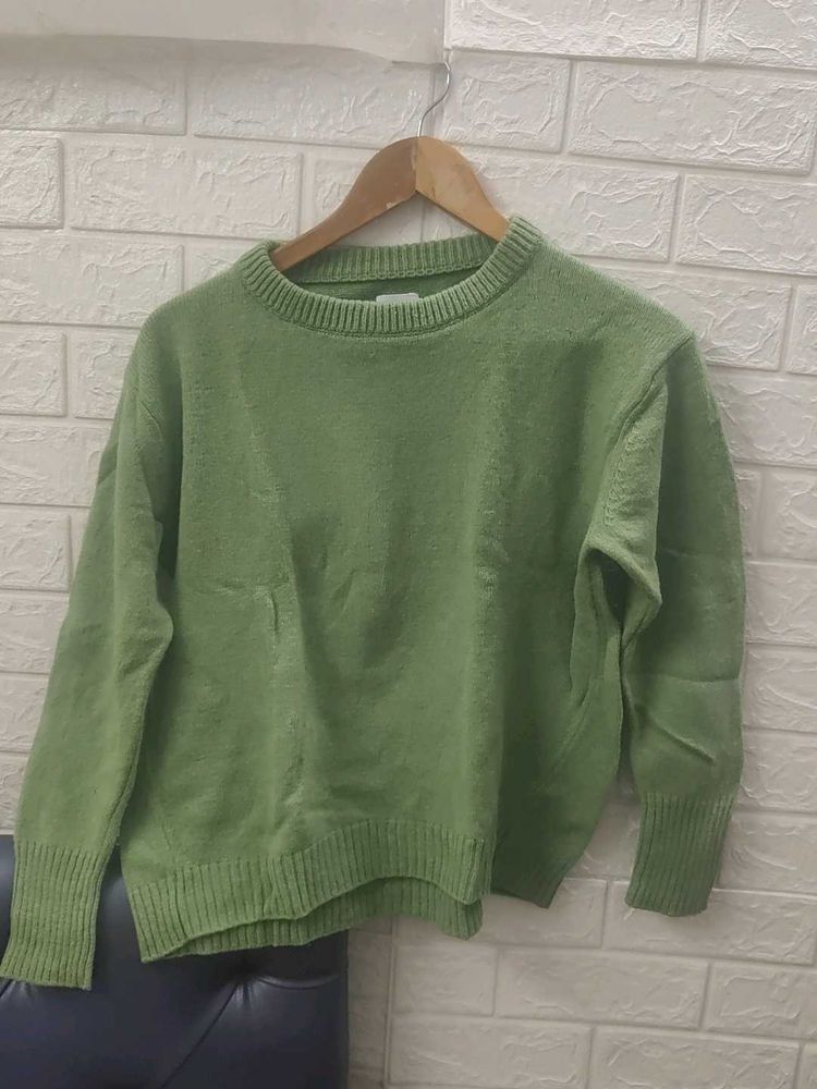Green Knit Sweater