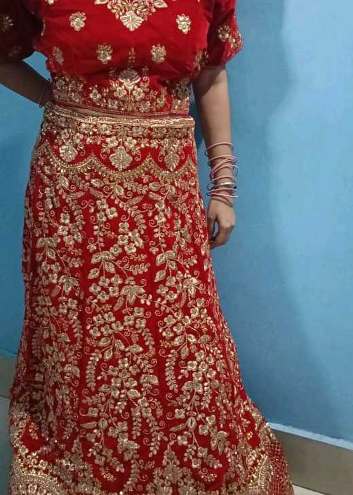 Fish Cut Bridal Lehenga Choli