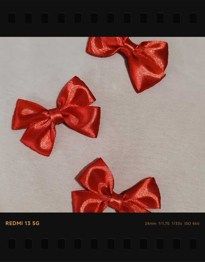 Red Bow Hair Accessories