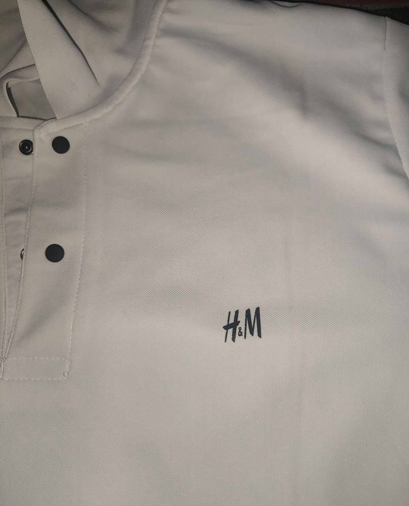 H&amp;M White Polo Shirt