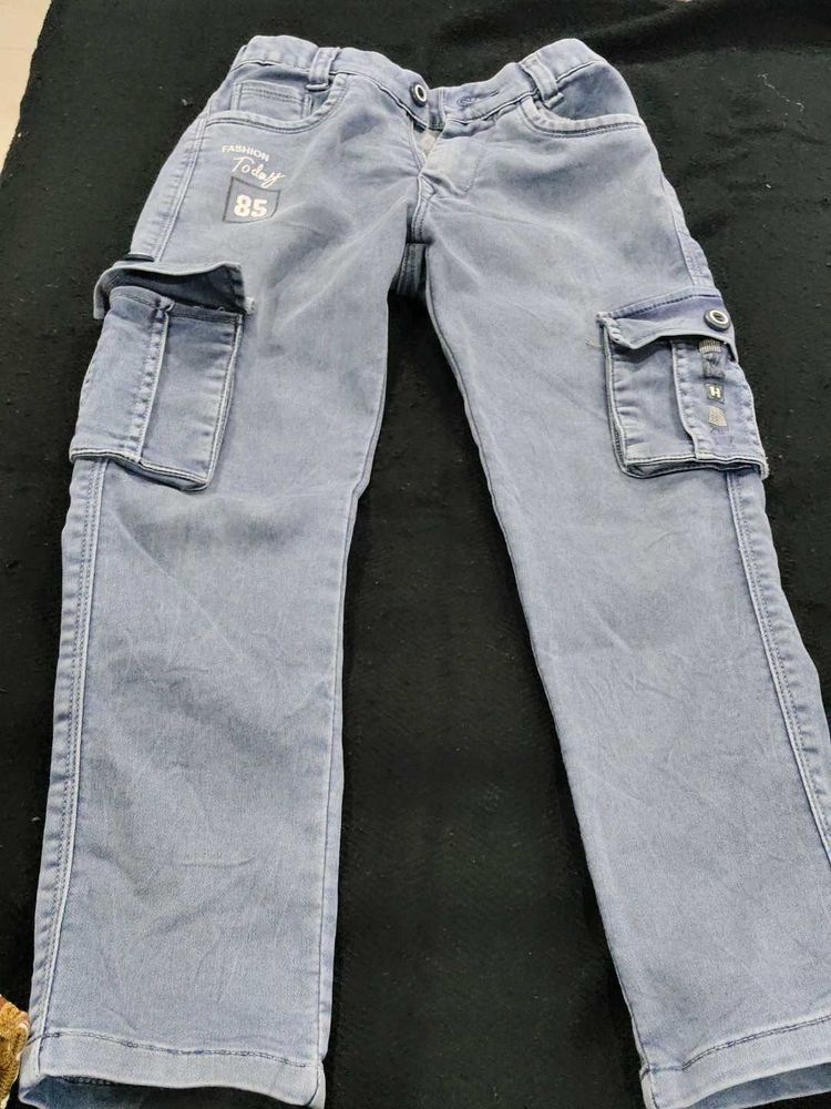 Boy&#39;s Blue Cargo Jeans