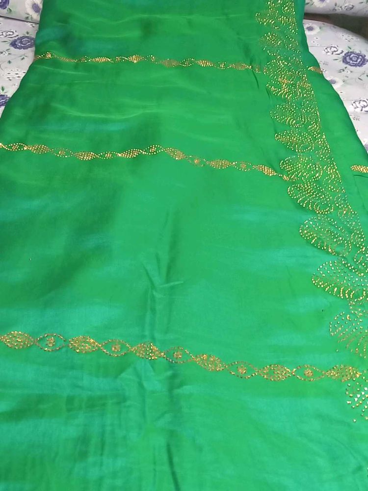 Partyware Embroidered Silk Saree