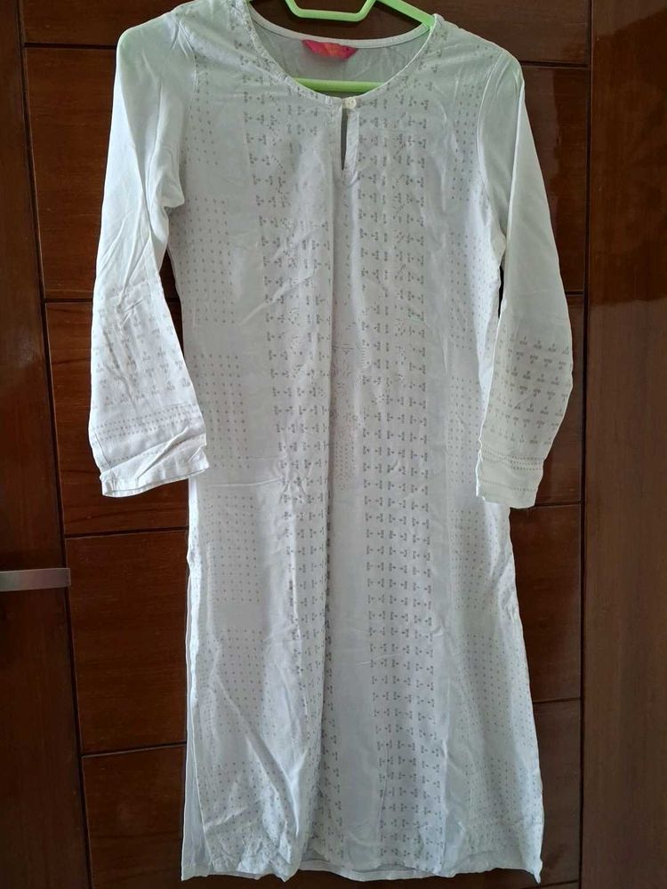Elegant White Kurta