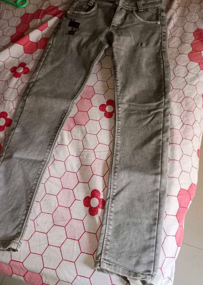 Stylish Grey Denim Jeans