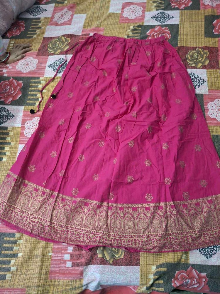 Pink Ethnic Skirt
