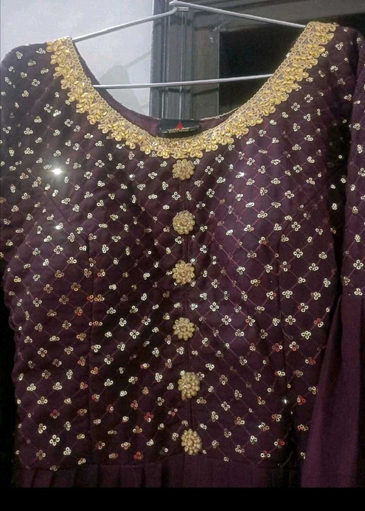 Elegant Plum Party Dress