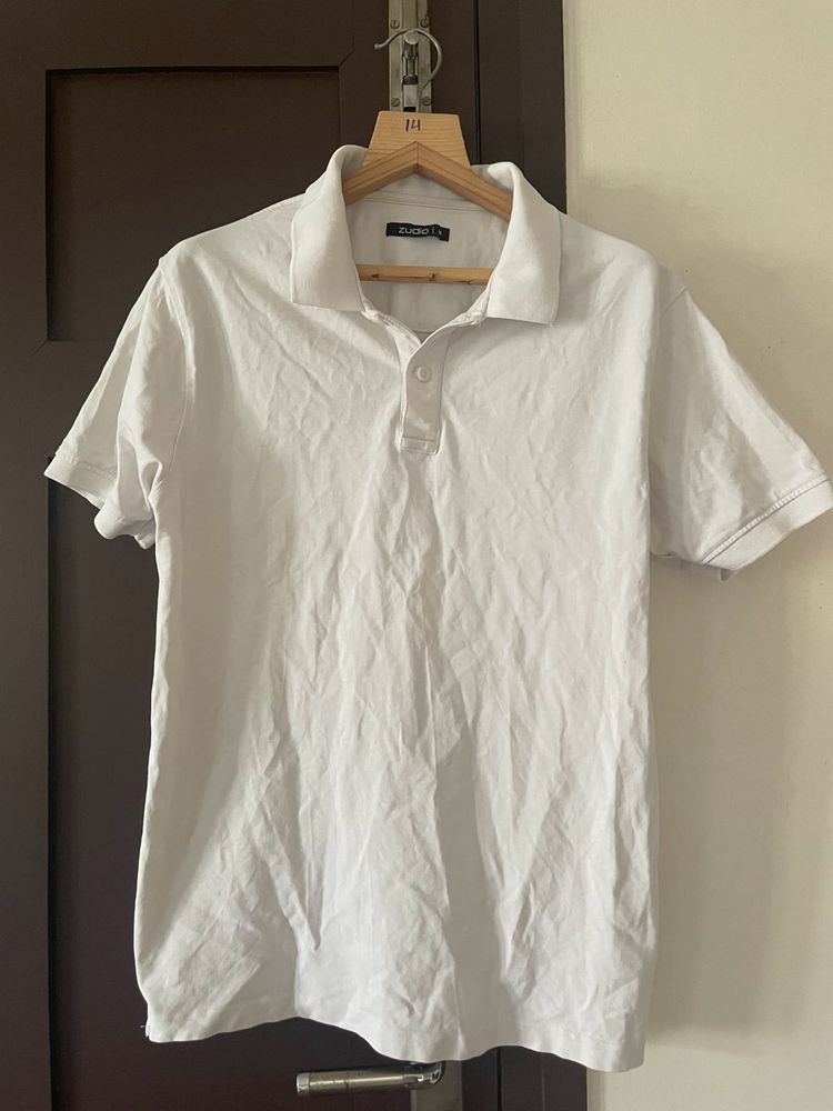 Men&#39;s White Polo Shirt