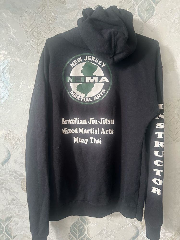 Black NSMA Hoodie Brazilian Martial Arts Instructo
