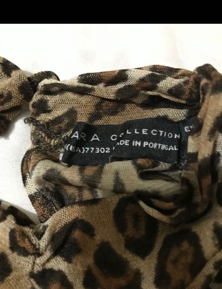 Zara animal Print Top Stretchable