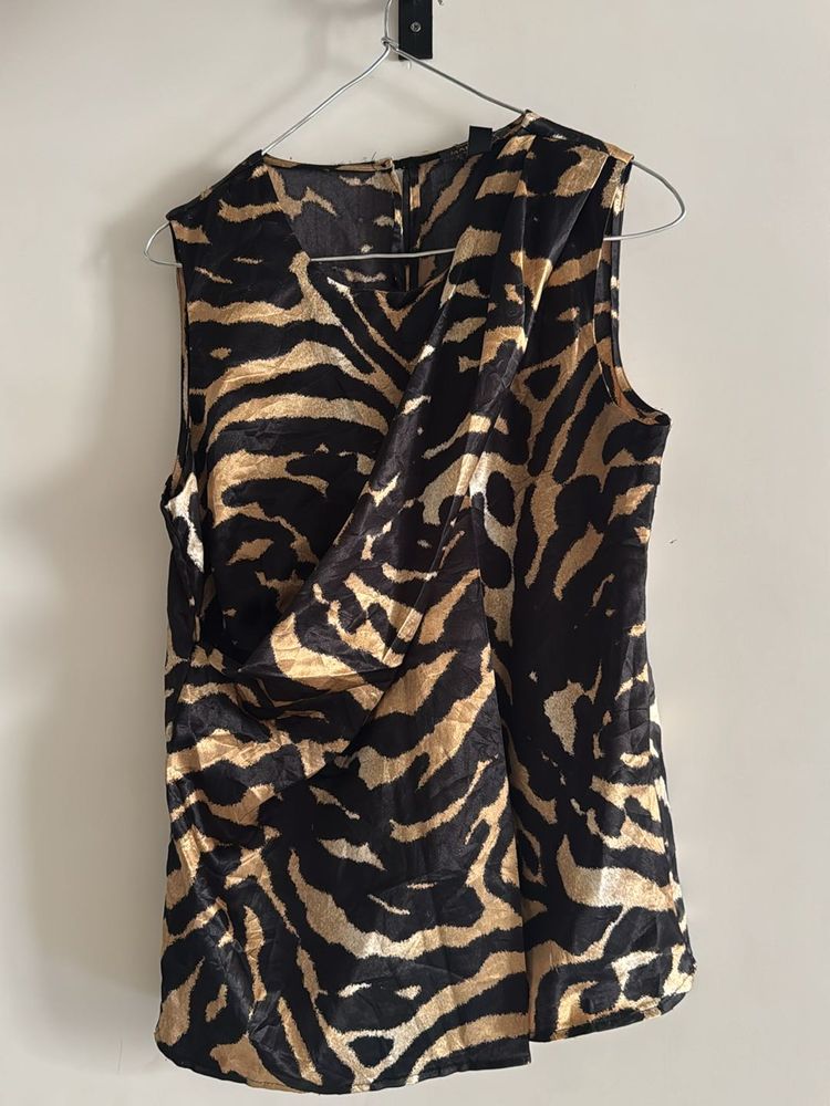 Animal Print Sleeveless Top