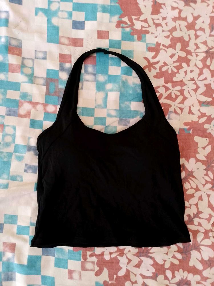 Black Halter Top