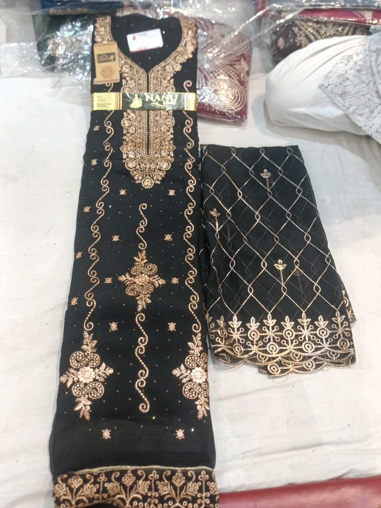 Elegant Embroidered dress material