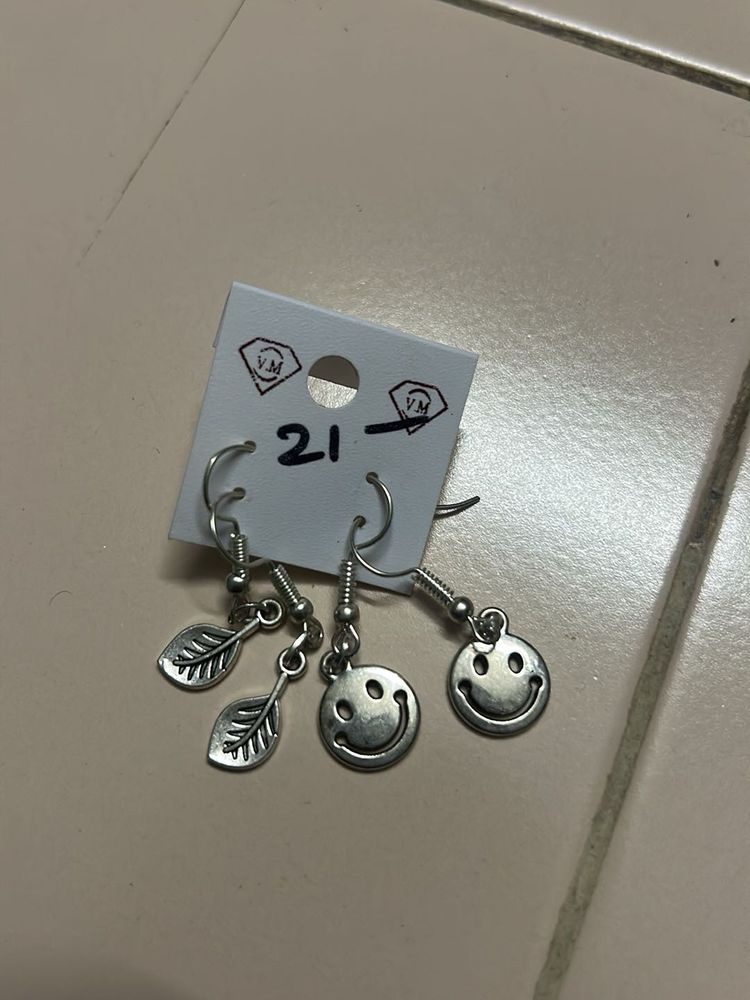 Silver Earrings Bundle set of 2
