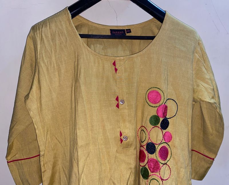 Women Daily Wear Embroidery Kurti