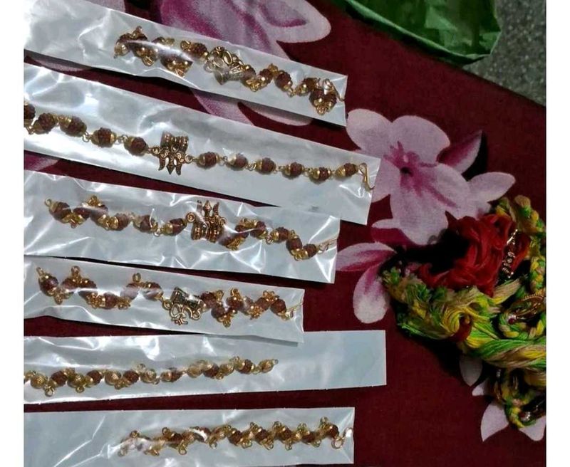 Combo  Of 6 Rudraksh  Braslet