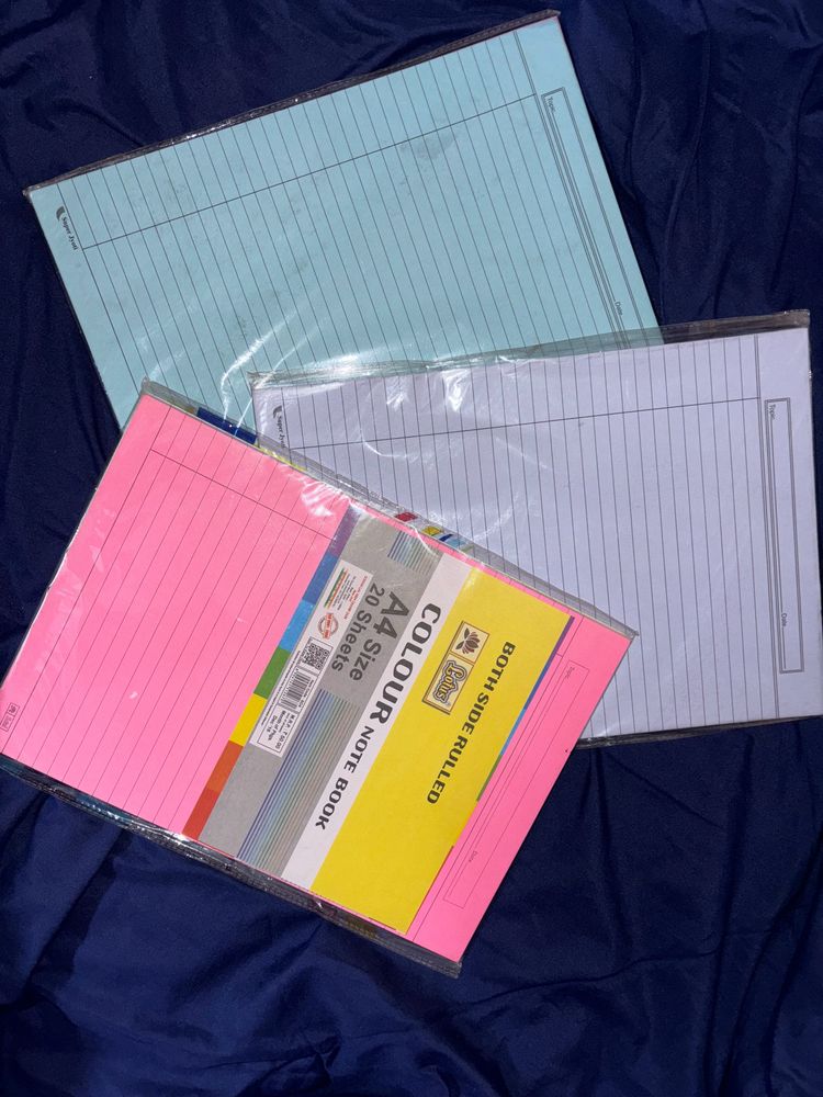 Colored A4 Sheets- 4 PACKET✨