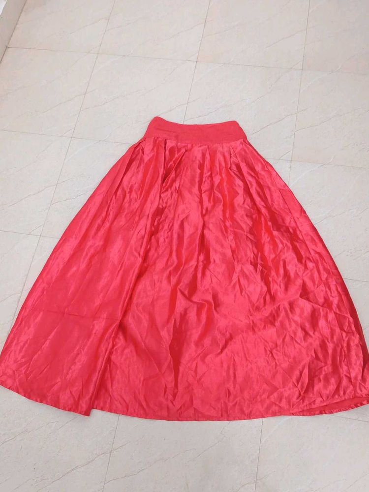 Red Ethnic Skirt