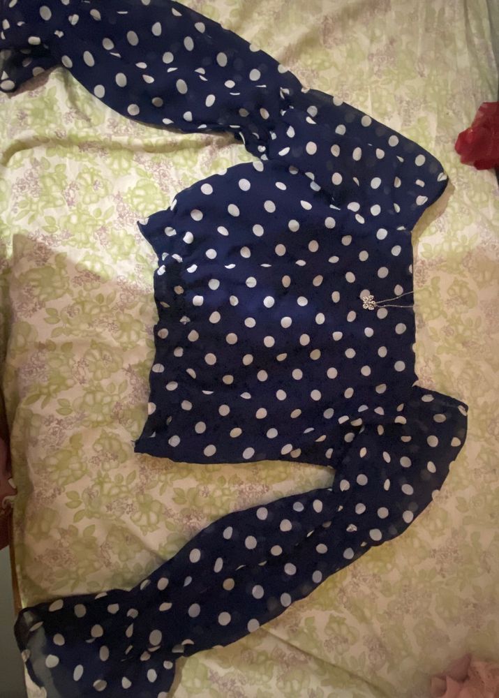 Dotted Crop Top