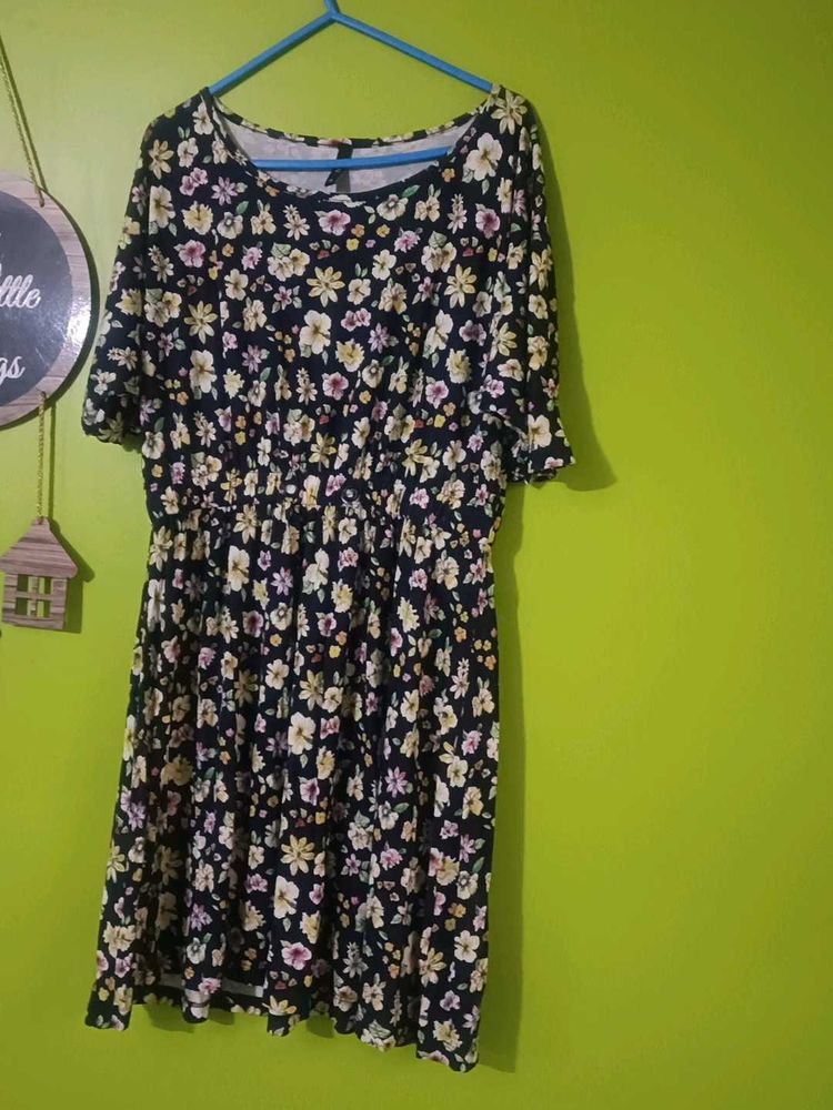 Rio Floral Print Fit &amp; Flare Dress