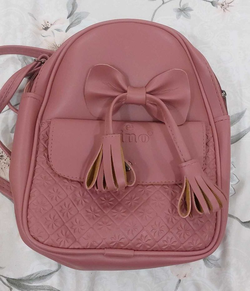 Beautiful Backpack In Dusky Pink