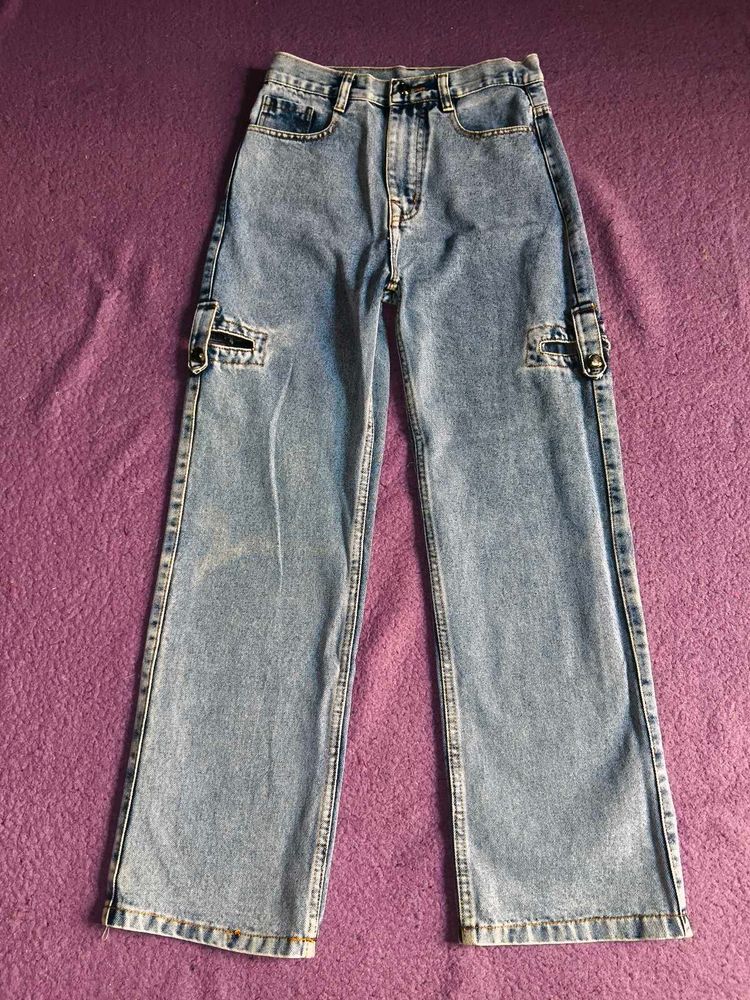 straight Leg Denim Jeans