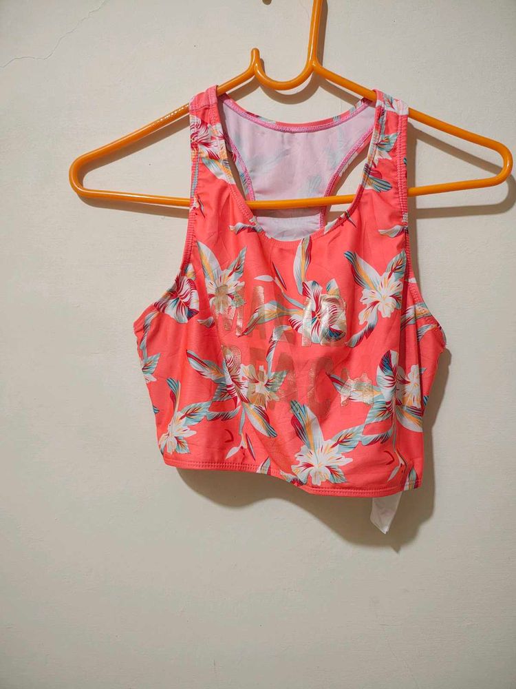 Floral Halter Crop Top